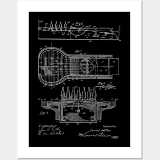 Bowling Alley Vintage Patent Hand Drawing Posters and Art